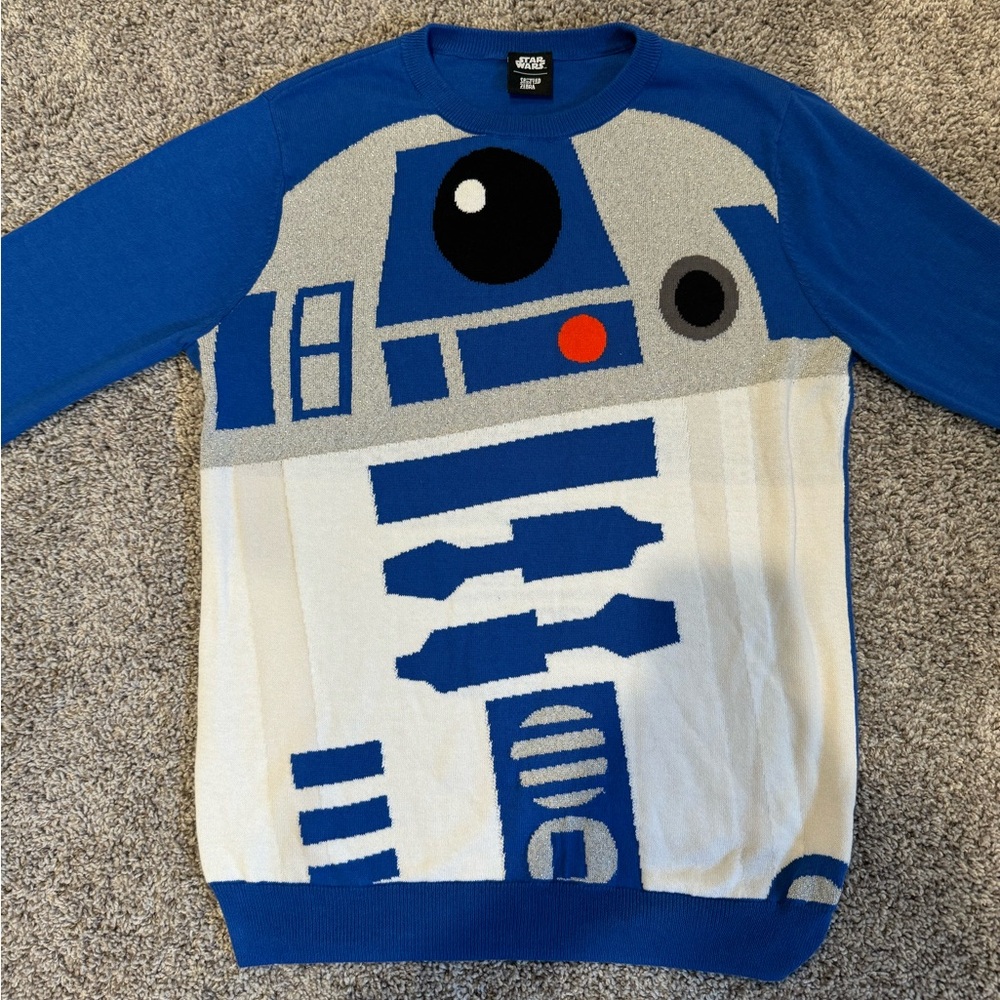 Star Wars R2D2 Pullover Crew Sweater. - Picture 10 of 11
